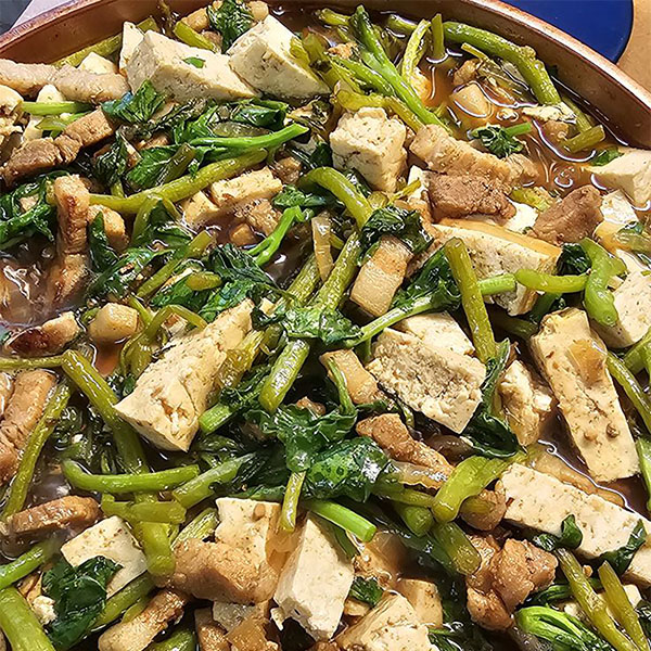 Pork Tofu with Watercress